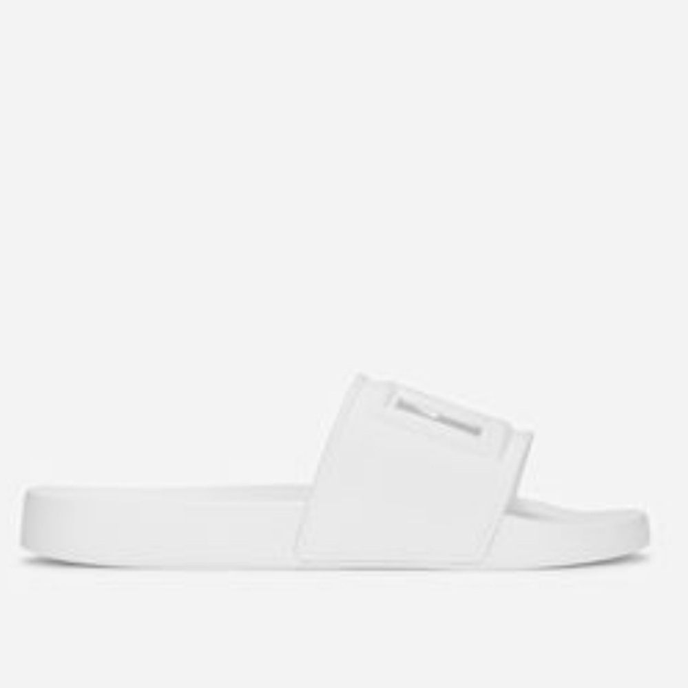 Dolce & Gabbana Monogram Beachwear Slide Sandal White - Picture 3 of 10